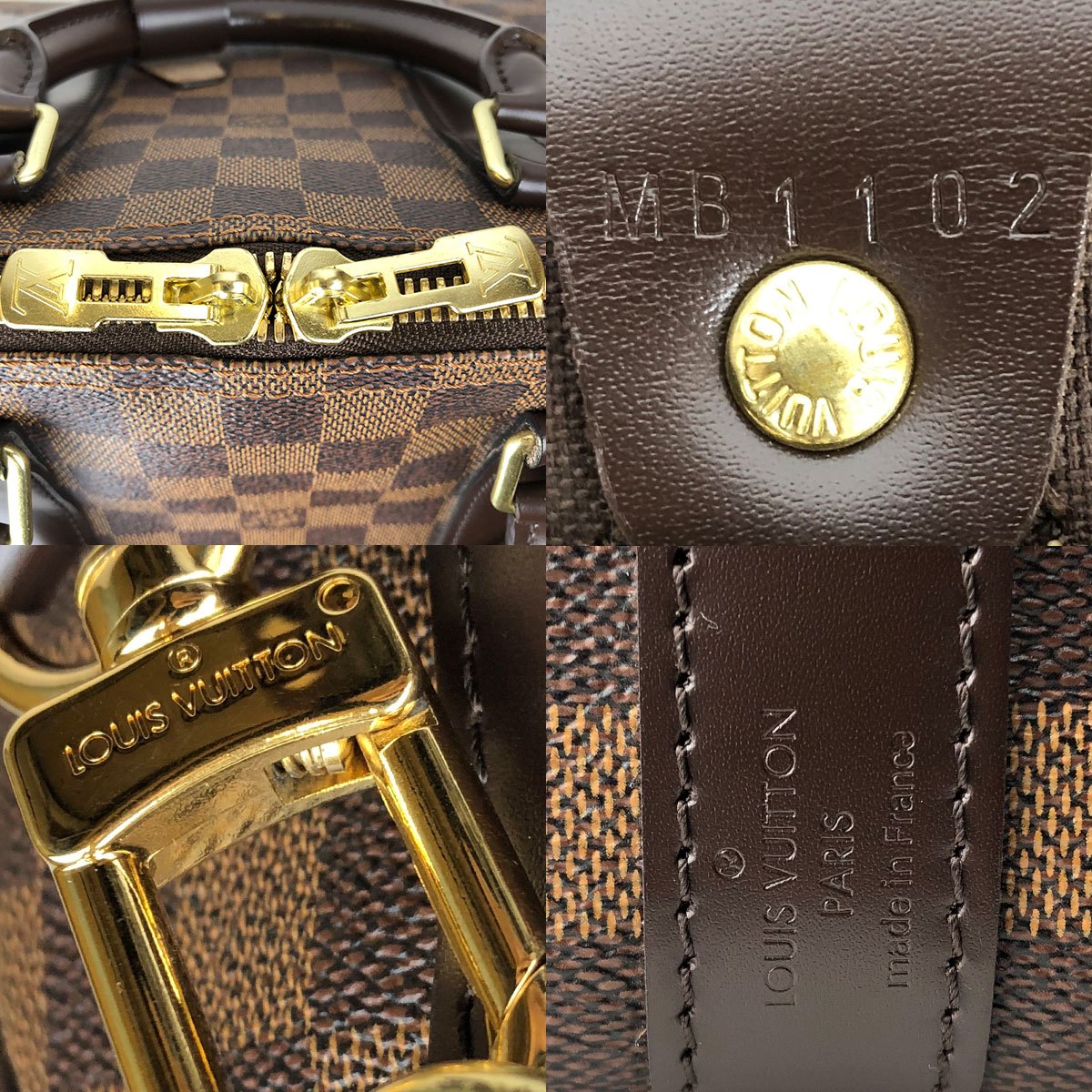 Louis Vuitton Keepall Bandouliere 45 N41428 Boston/Shoulder Bag, 2-Way, Damier Canvas/Leather, Damier Ebene Brown, Travel Bag, Unisex, Women's/Men's