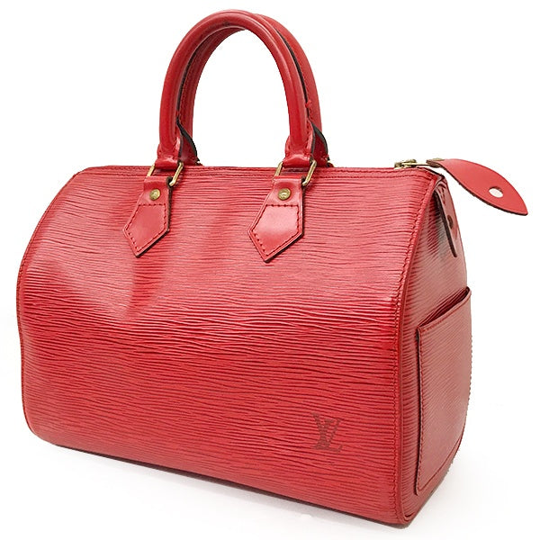Louis Vuitton M43017 Speedy 25 Epi Leather Handbag, Mini Boston Bag, Castilian Red, Women's