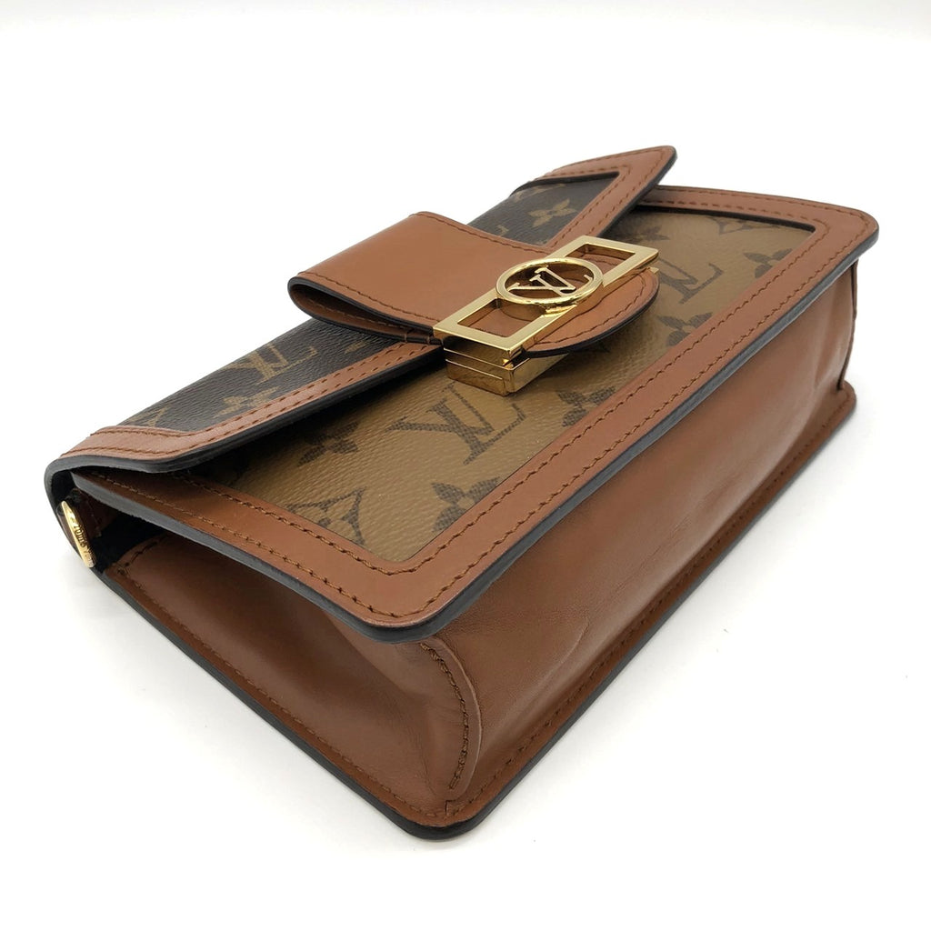 LOUIS VUITTON M44586 Monogram Reverse Bum Bag, Brown, for Men and Women PRE-OWNED