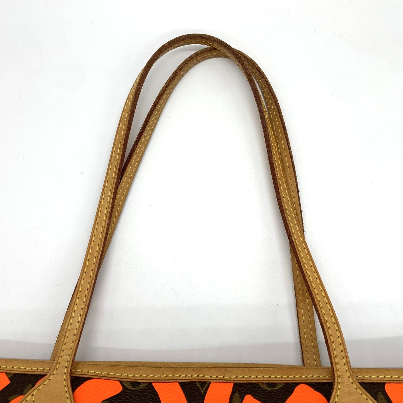 Louis Vuitton M93702 Neverfull GM Tote Bag Monogram Graffiti Orange