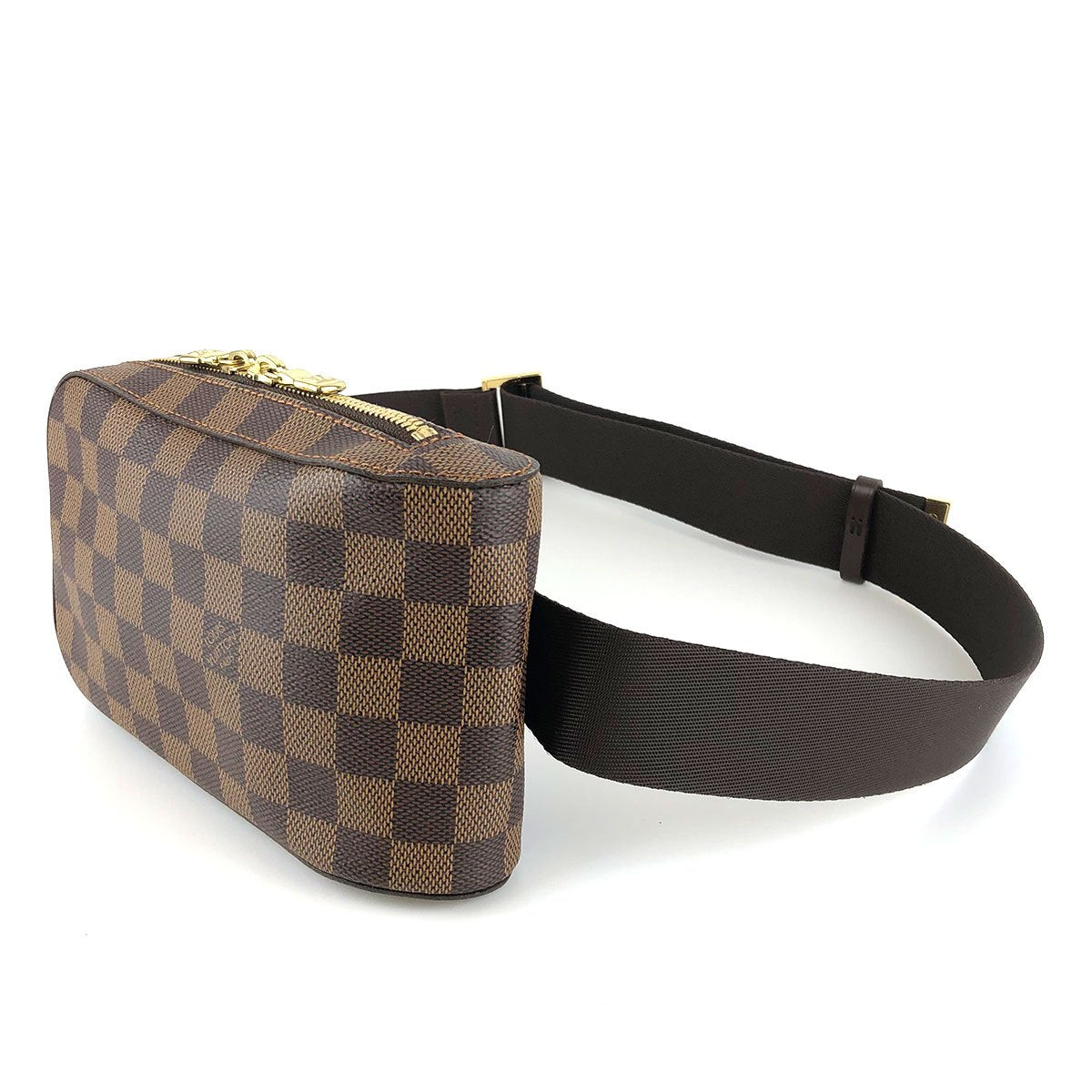 Louis Vuitton N51994 Geronimos Waist Bag, Damier Canvas/Nylon, Brown, Shoulder Bag, Gold Hardware, Unisex
