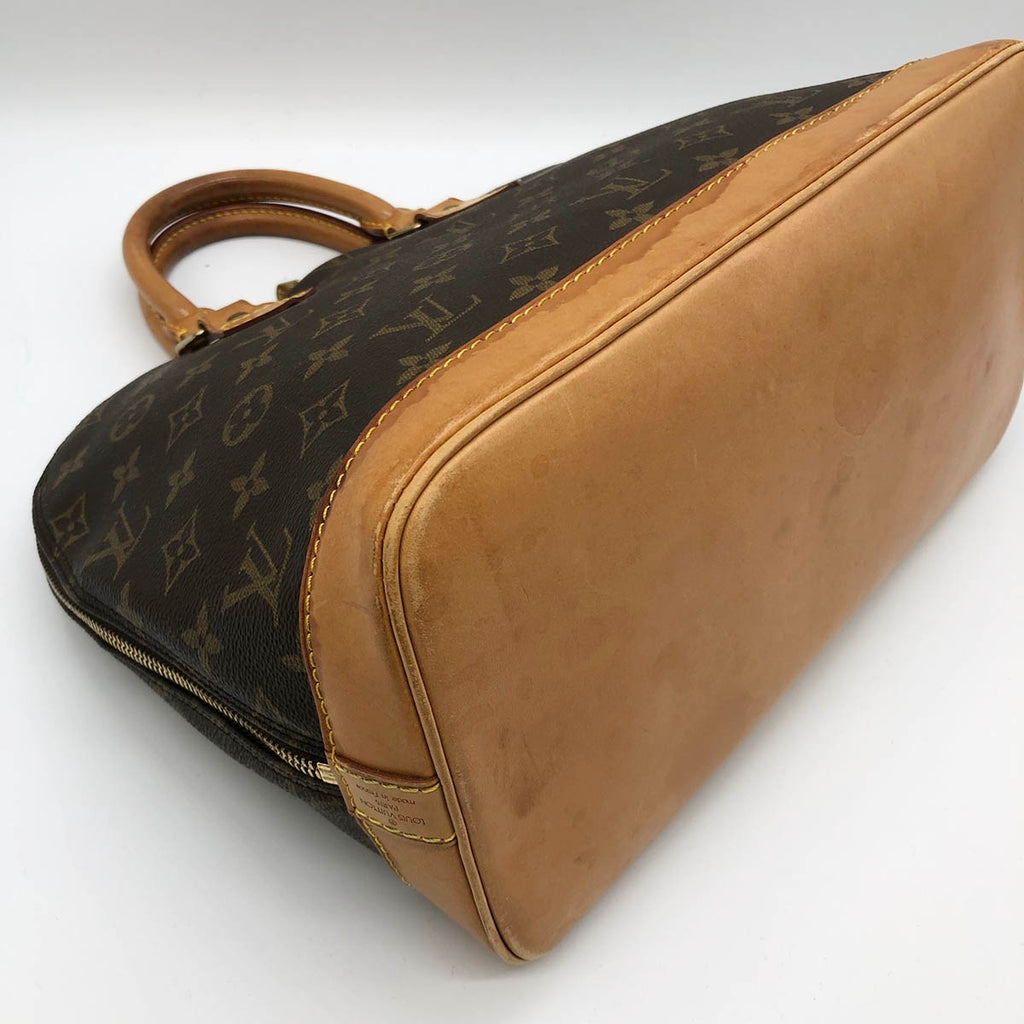 Louis Vuitton M51130 Alma Handbag Monogram Canvas Brown