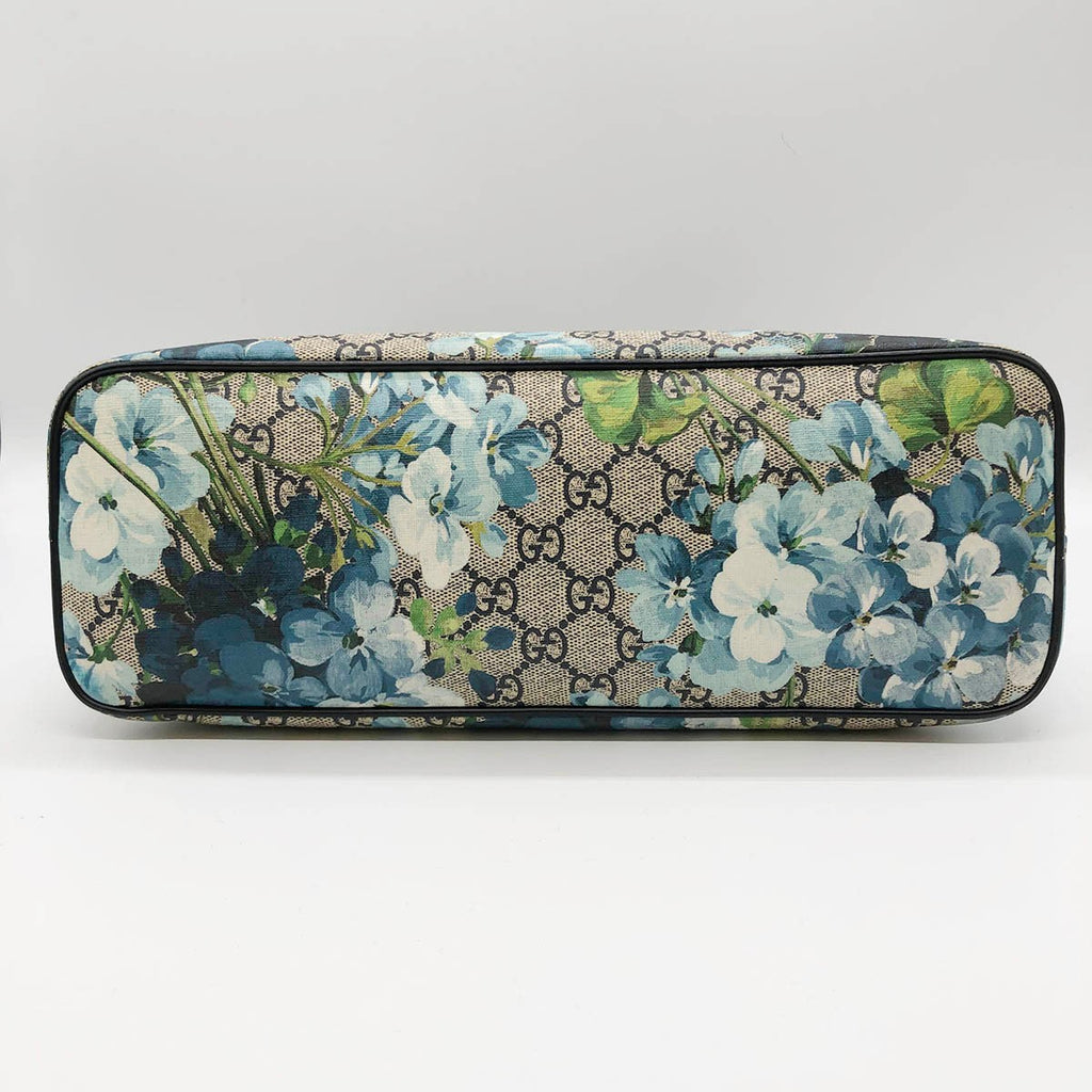 Gucci 429019 2-Way Handbag/Shoulder Bag GG Blooms Brown/Blue