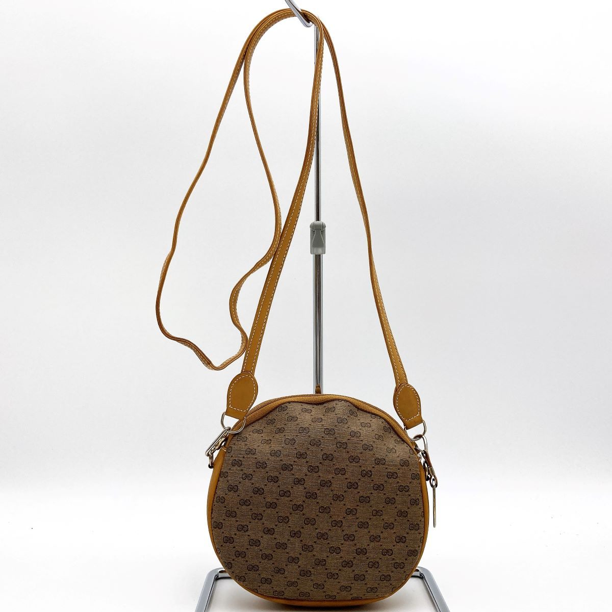 Gucci 007-400 Shoulder Bag, Micro GG PVC, Beige, Old Gucci