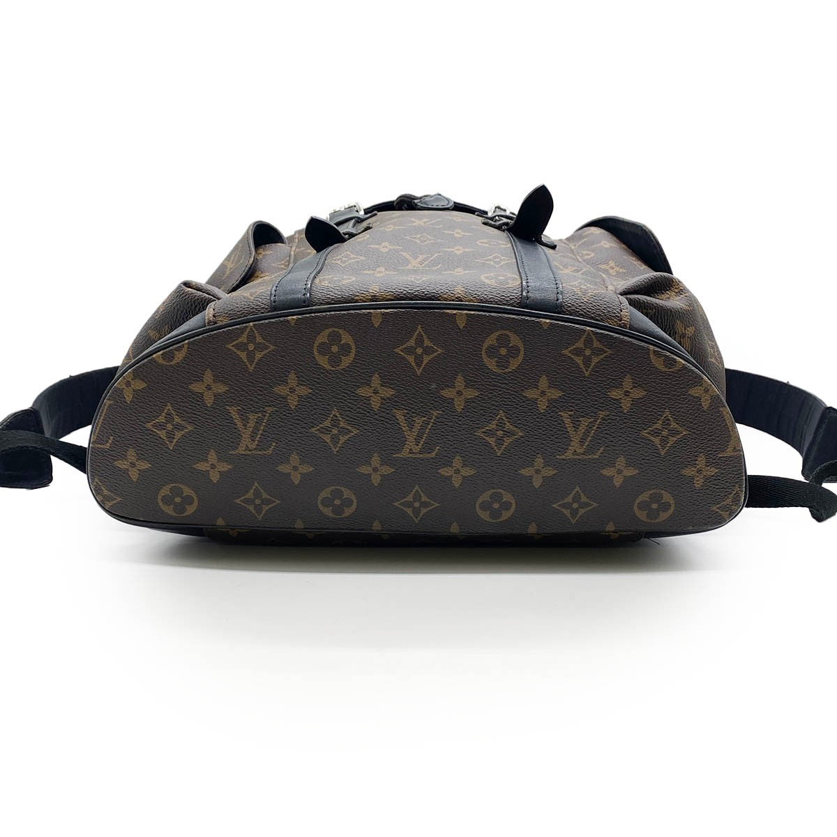 Christopher PM Backpack in Monogram Macassar Brown/Black