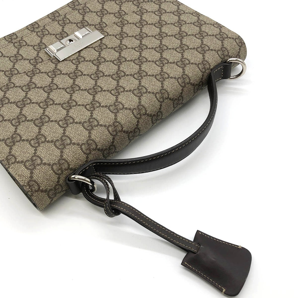 Gucci 223650 Clutch Bag/Handbag GG Supreme Beige