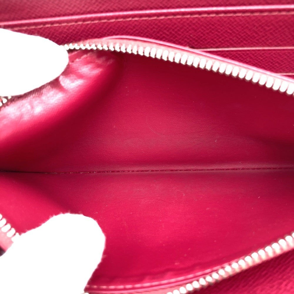 Louis Vuitton M60305 Zippy Wallet Long Wallet with Round Zipper, Fuchsia and Dark Pink Epi Leather