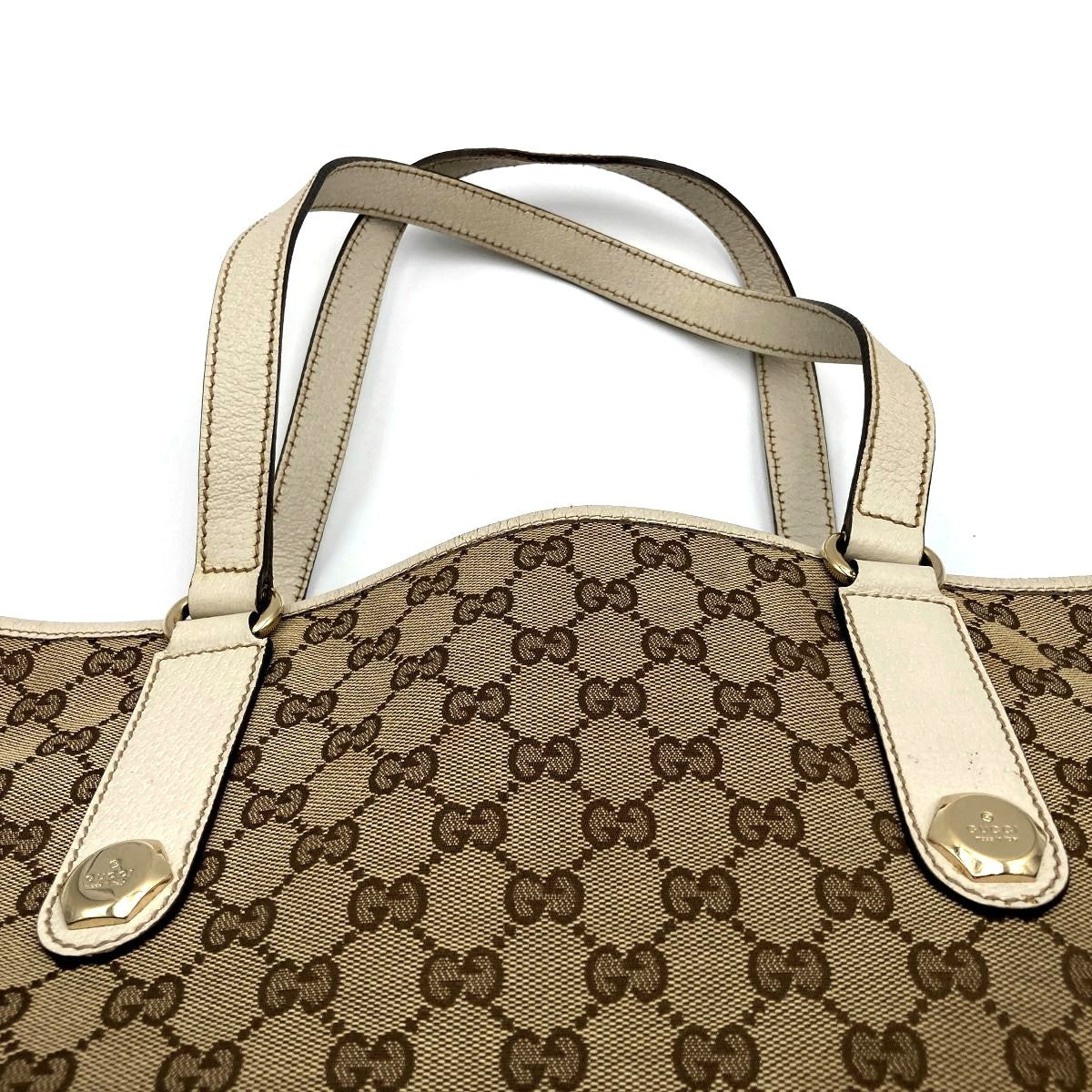 Gucci 153009 Shoulder Bag Tote Bag GG Canvas Brown