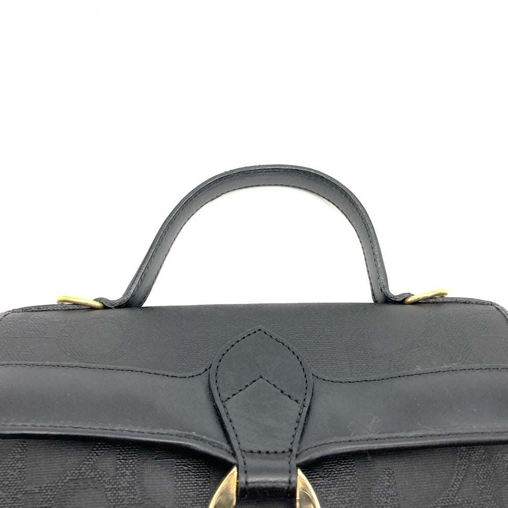 Christian Dior handbag, black PVC, Trotter print, high-end brand item