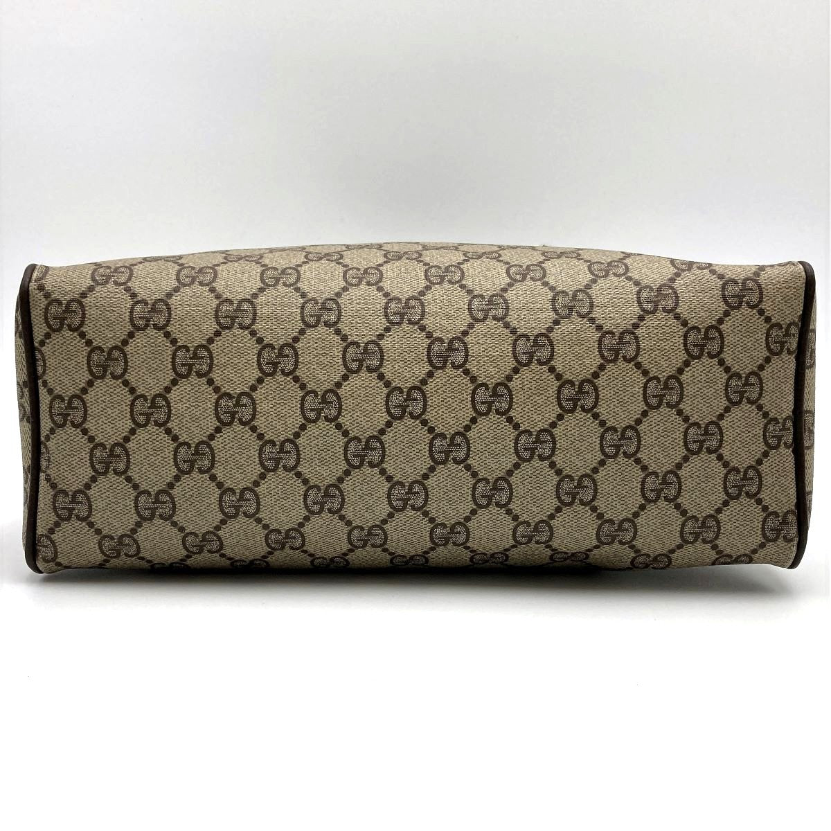 Gucci 39 02 053 GG Supreme Sherry Line Handbag in Brown PVC