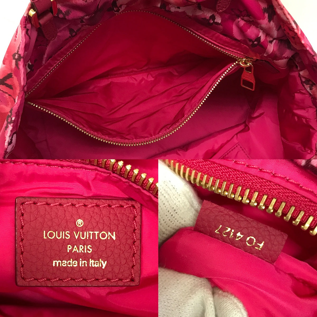 Louis Vuitton M94313 Noefull MM 2-Way Shoulder Bag, Tote Bag, Handbag, Ikat Nylon Canvas, Violet/Pink, Women's