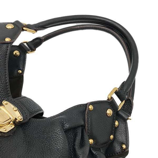 Louis Vuitton M95547/Mahina XL Monogram Mahina Shoulder Bag, Black, One-Shoulder, Monogram Mahina