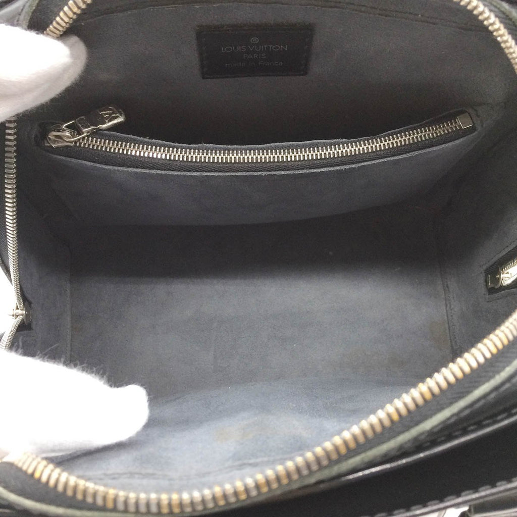 Louis Vuitton M52772 Pont Neuf Epi Handbag in Black with Silver Hardware