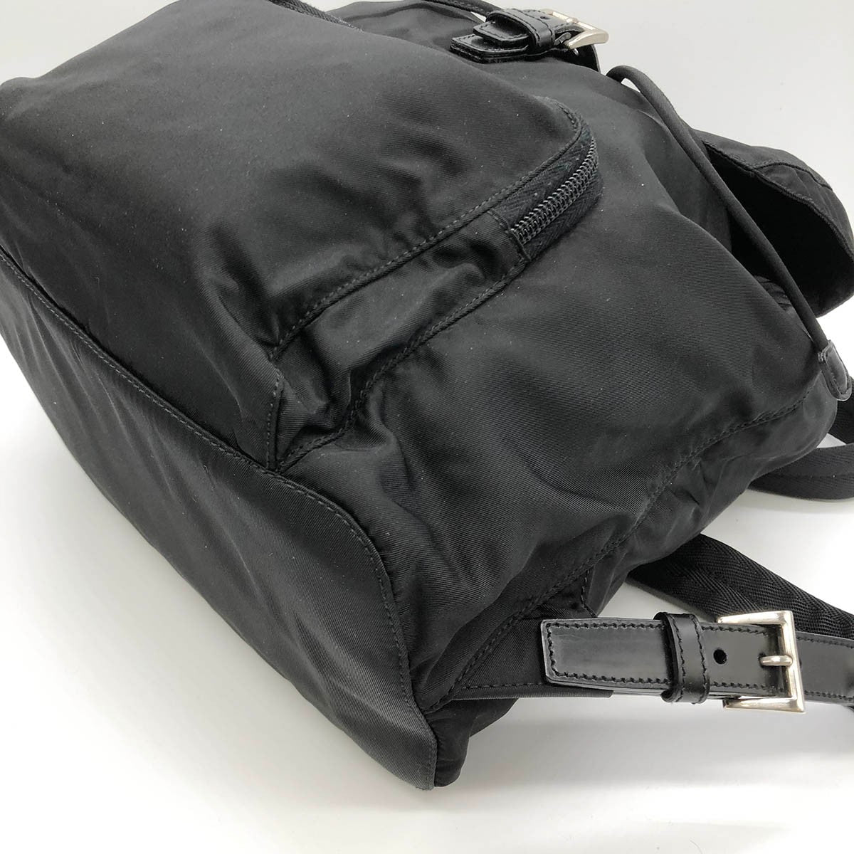 Prada backpack in nylon, black, unisex.