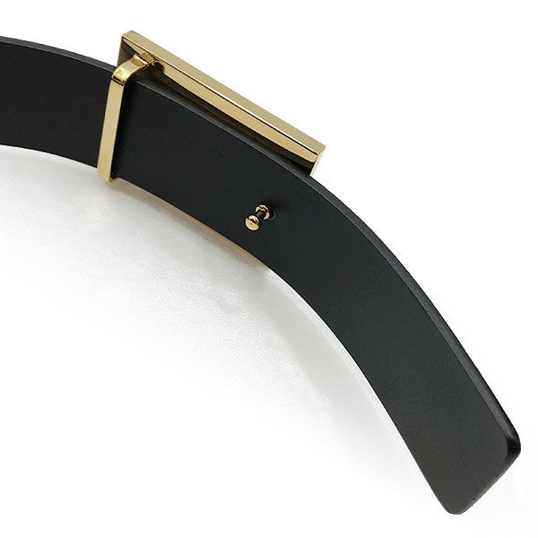 Gucci G Logo Belt, 62cm-67cm, Black Leather with Gold Hardware, Women's, 037, 1476, 1422