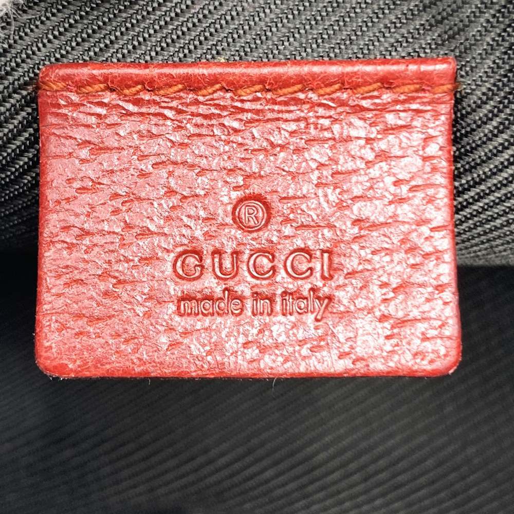 Gucci 115237 Pouch, Accessory Case, Makeup Pouch, Cosmetic Case, GG Canvas, Red