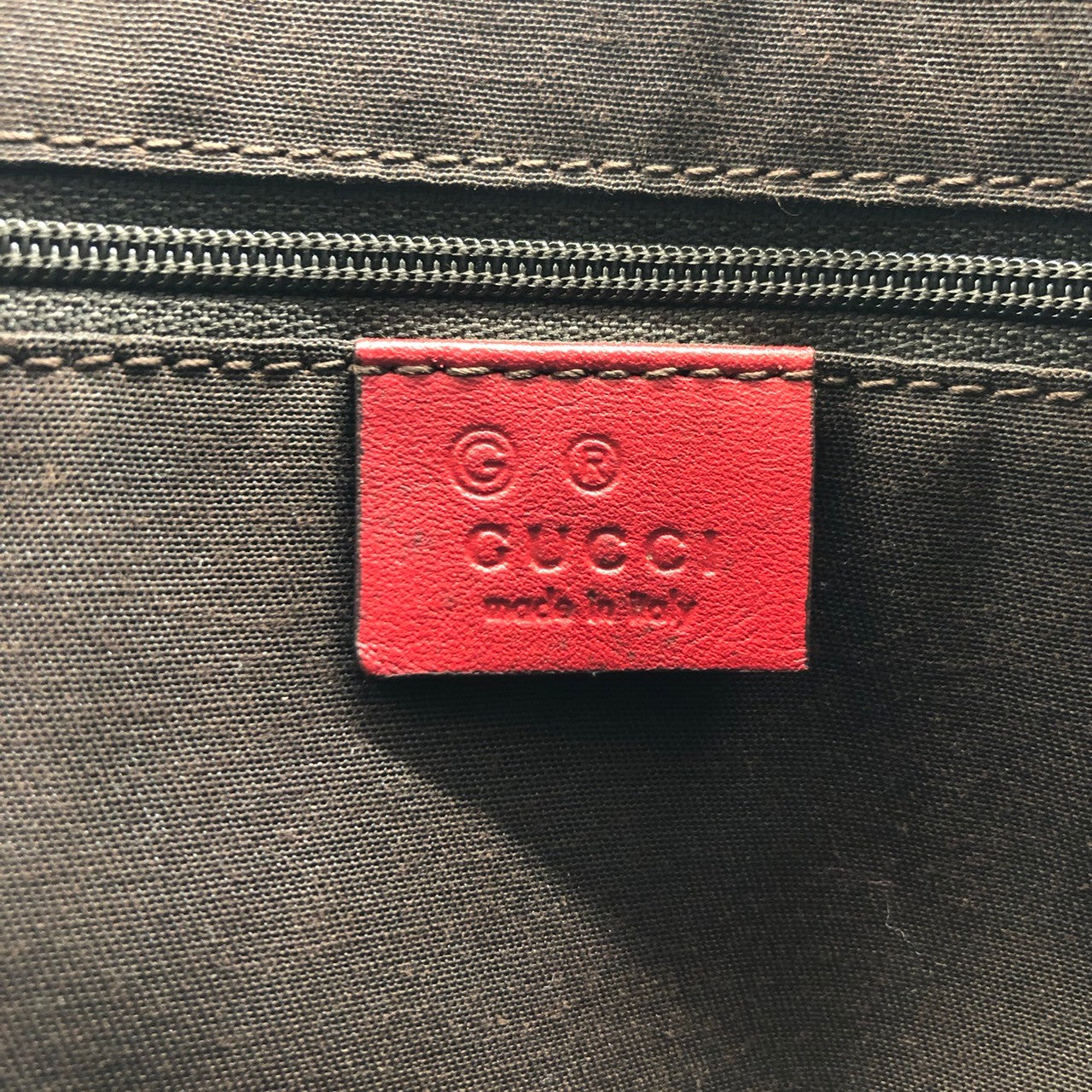 Gucci 257249 Handbag Mini Bag Small Red GG Canvas/Leather