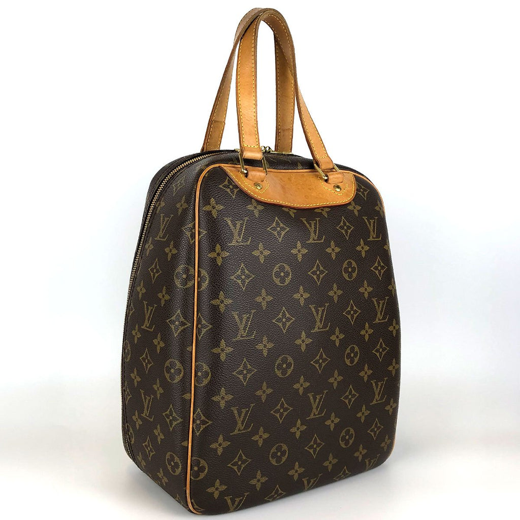 Louis Vuitton Excursion M41450 Shoe Bag, Monogram Canvas/Nubuck Leather, Brown, Sports Bag, Unisex, for Men and Women