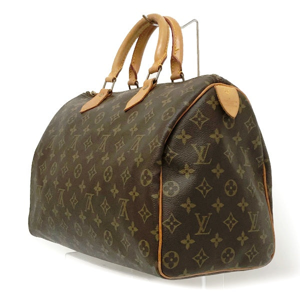 Louis Vuitton M41524 Speedy 35 Monogram Mini Boston Bag, Brown