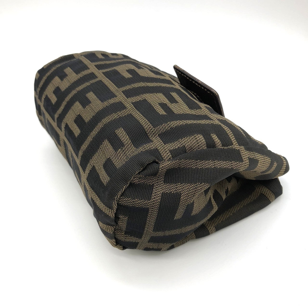 Fendi 2241-26539-098 Pouch Khaki/Brown Nylon/Leather