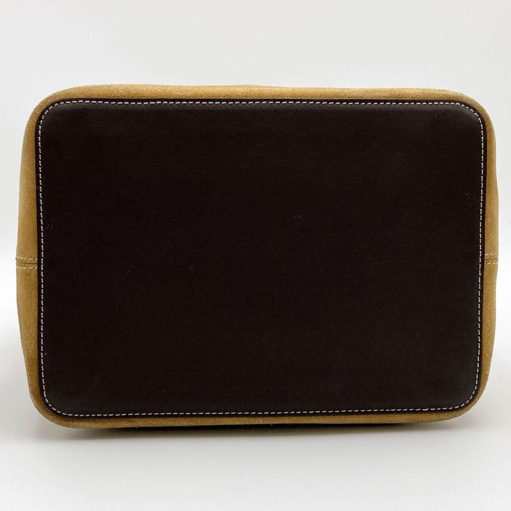 Loewe handbag in beige suede with pouch