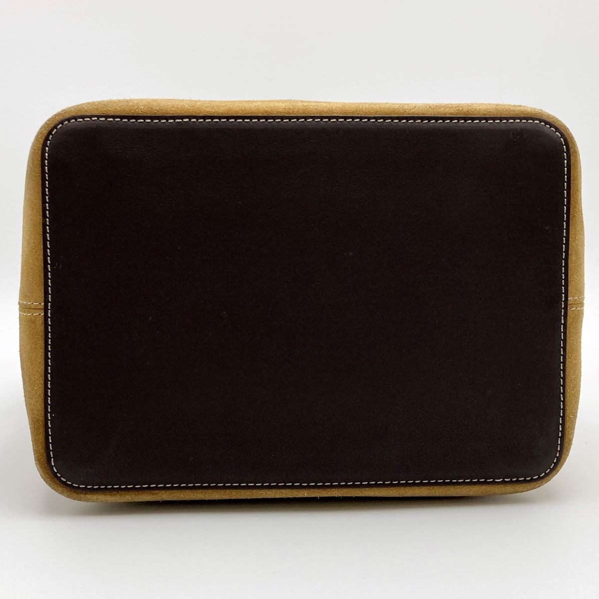 Loewe handbag in beige suede with pouch