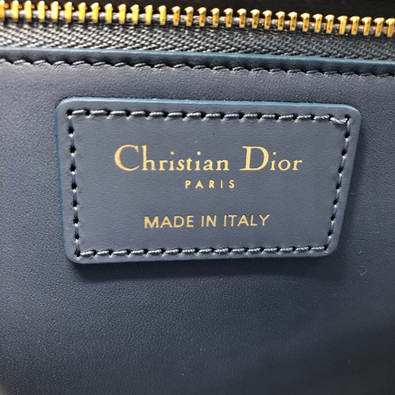 Christian Dior 30 Montaigne Crossbody Shoulder Bag in Blue Leather
