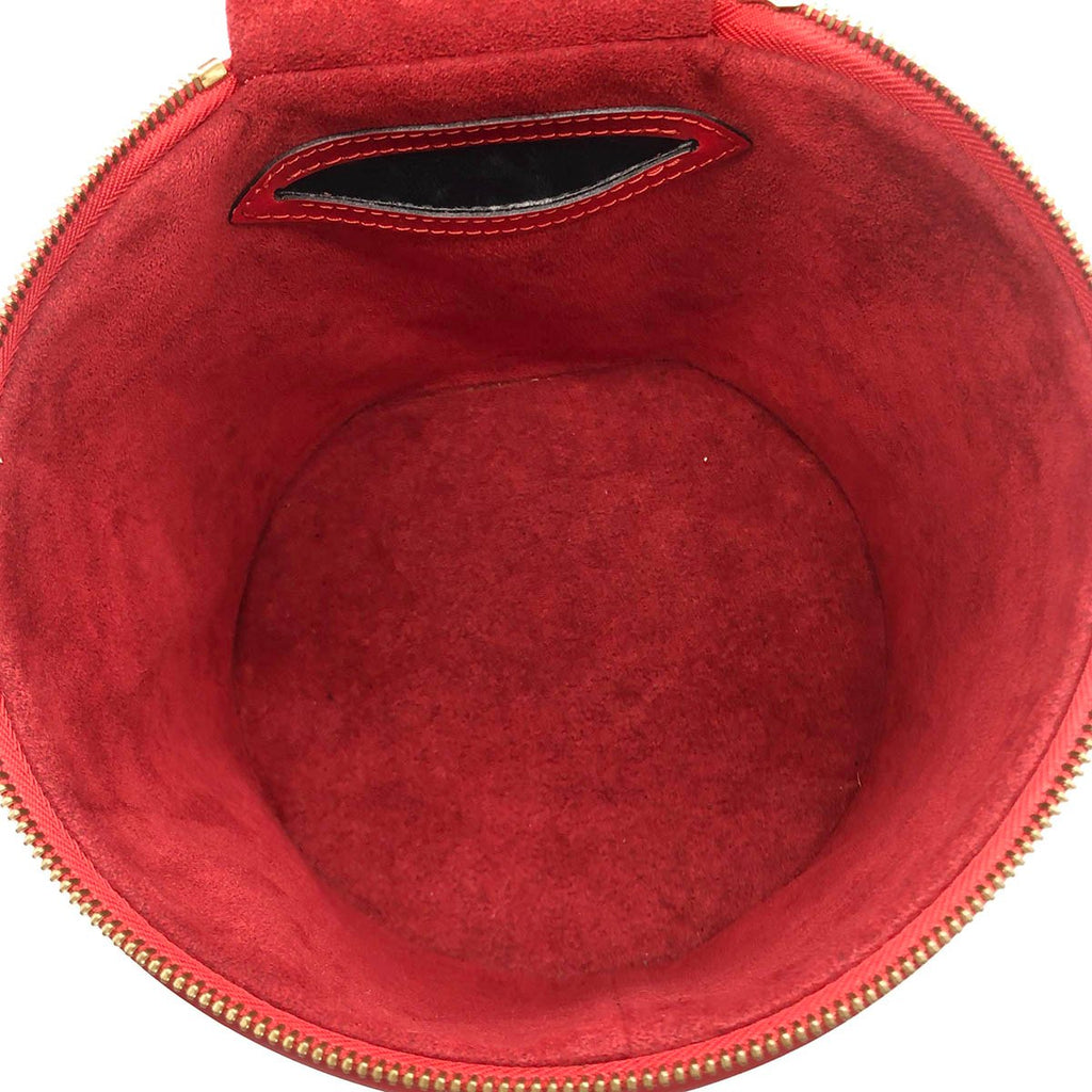 Louis Vuitton M48037 Cannes Epi Vanity Bag in Castilian Red
