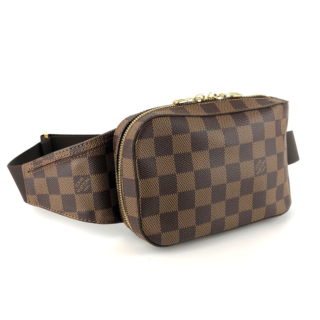 Louis Vuitton N51994 Geronimos Waist Bag, Damier Canvas/Nylon, Brown, Shoulder Bag, Gold Hardware, Unisex