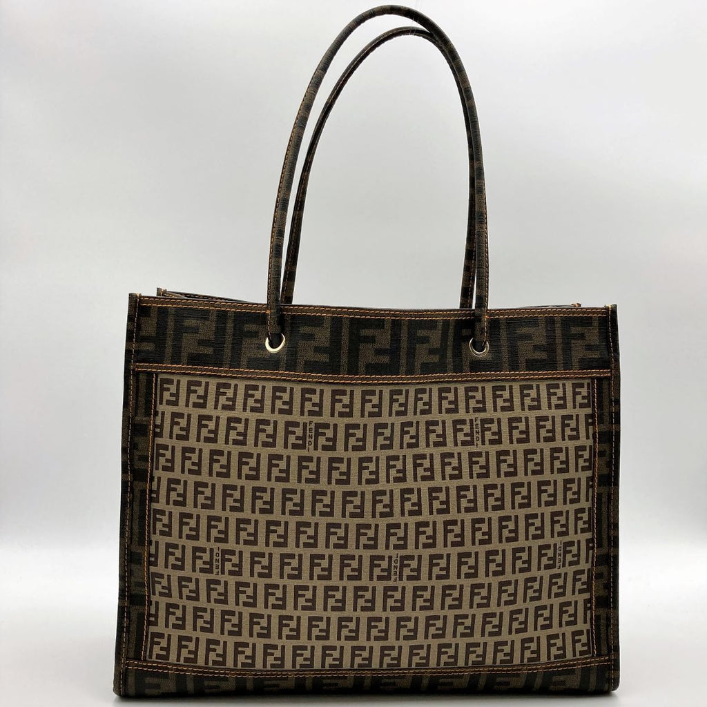 Fendi 2384/8B183 Tote Bag Zucca x Zucchino Brown Beige