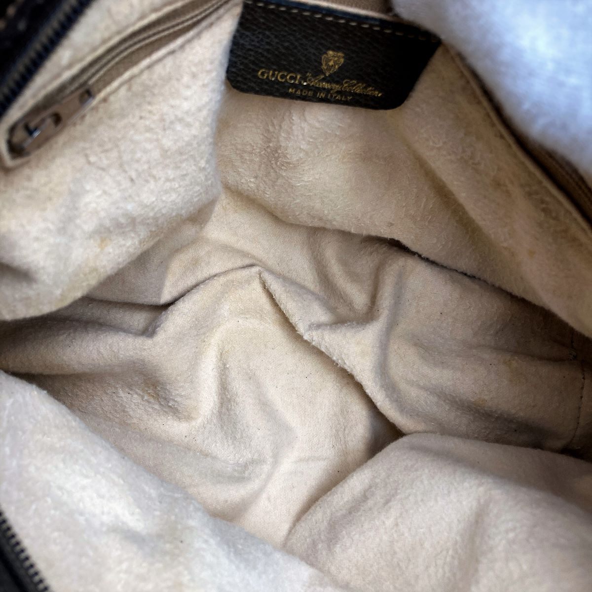 Gucci 39 02 053 GG Supreme Sherry Line Handbag in Brown PVC