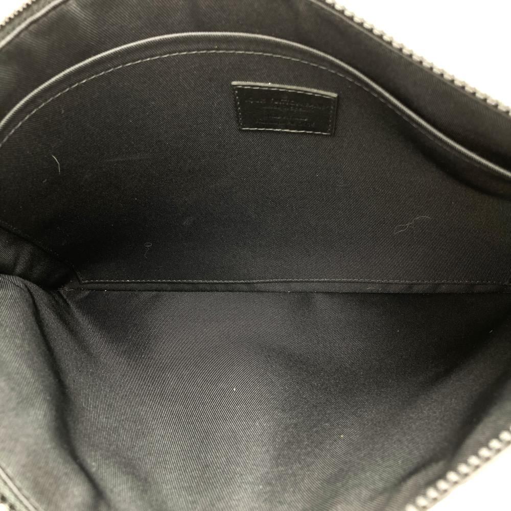 Louis Vuitton Pochette A4 Clutch Bag Document Case Monogram Taurillon Black M67461