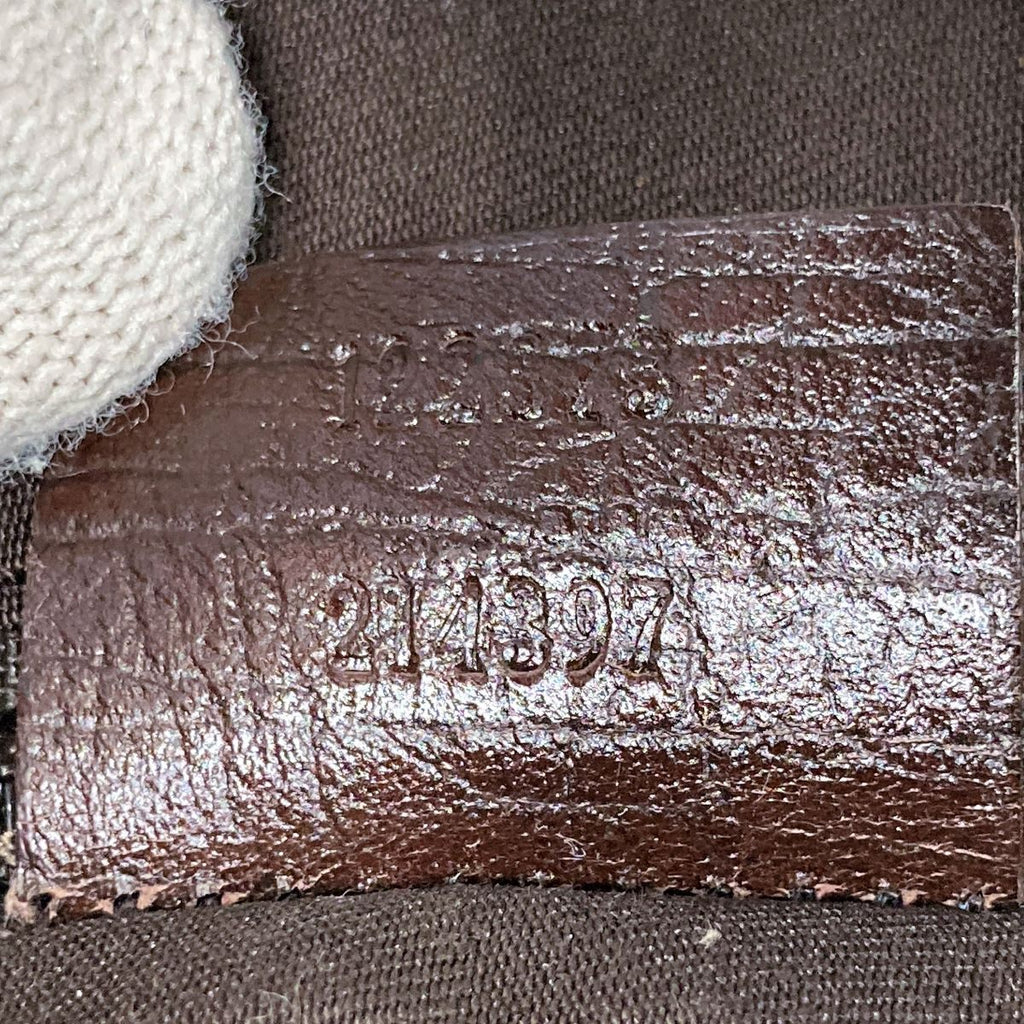Gucci 122373 GG Supreme Messenger Shoulder Bag, Brown