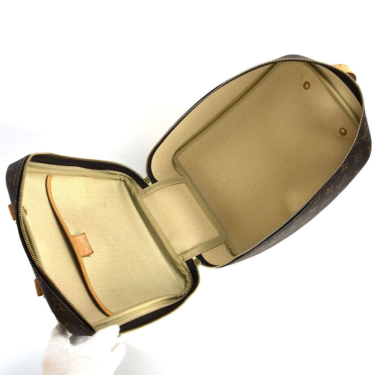 Louis Vuitton Excursion M41450 Shoe Bag, Monogram Canvas/Nubuck Leather, Brown, Sports Bag, Unisex, for Men and Women