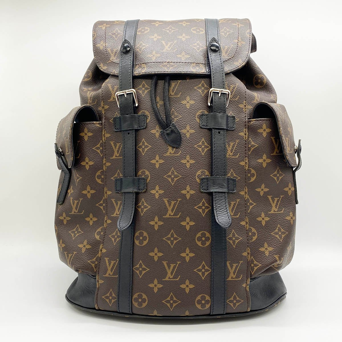Christopher PM Backpack in Monogram Macassar Brown/Black