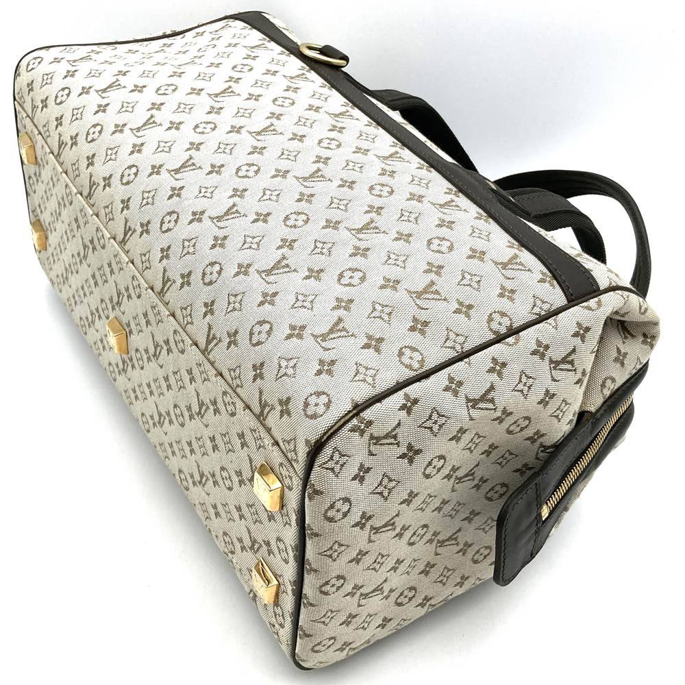 Louis Vuitton M92310 Josephine GM Handbag in Beige/Brown Monogram Mini Canvas