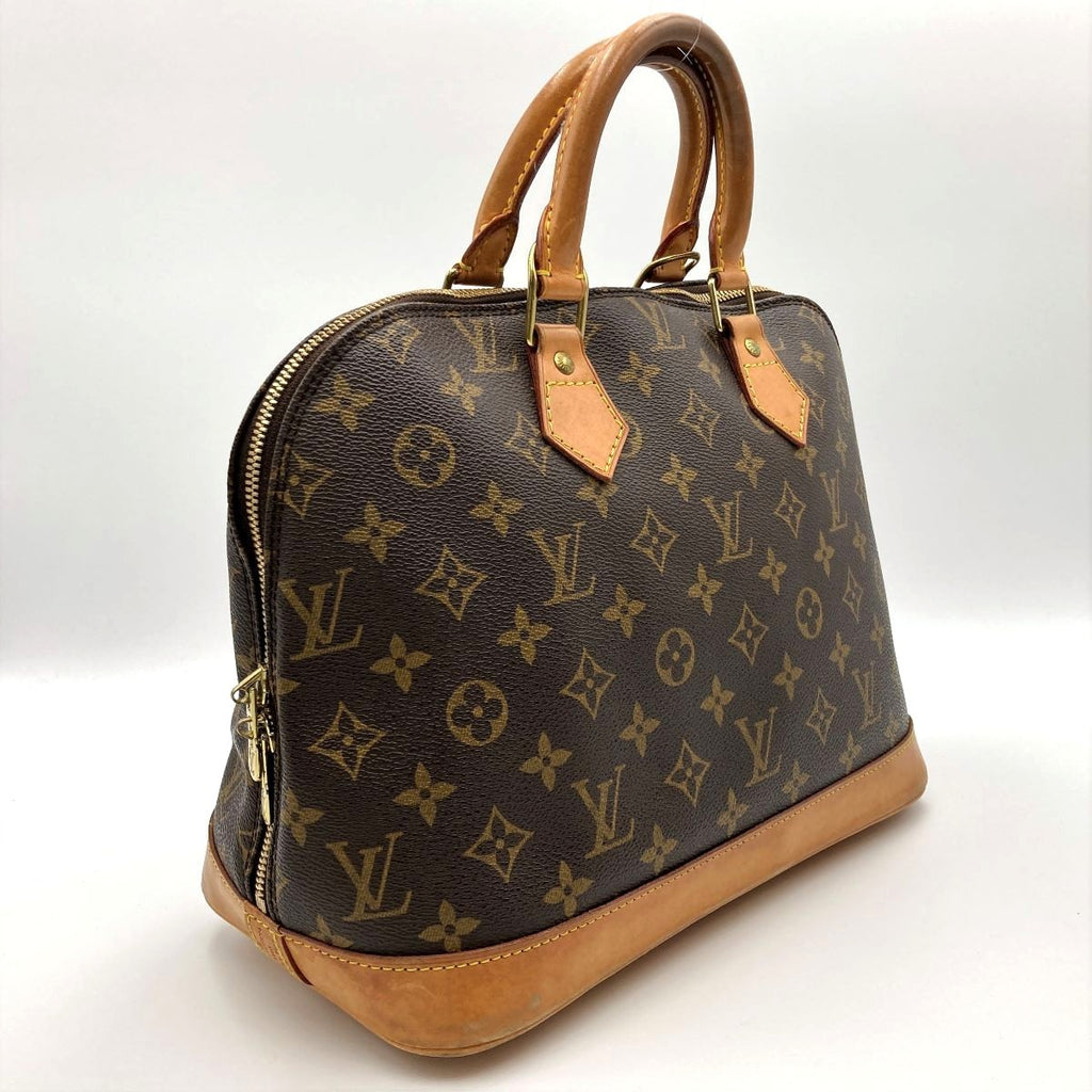 Louis Vuitton M51130 Alma Handbag Monogram Canvas Brown