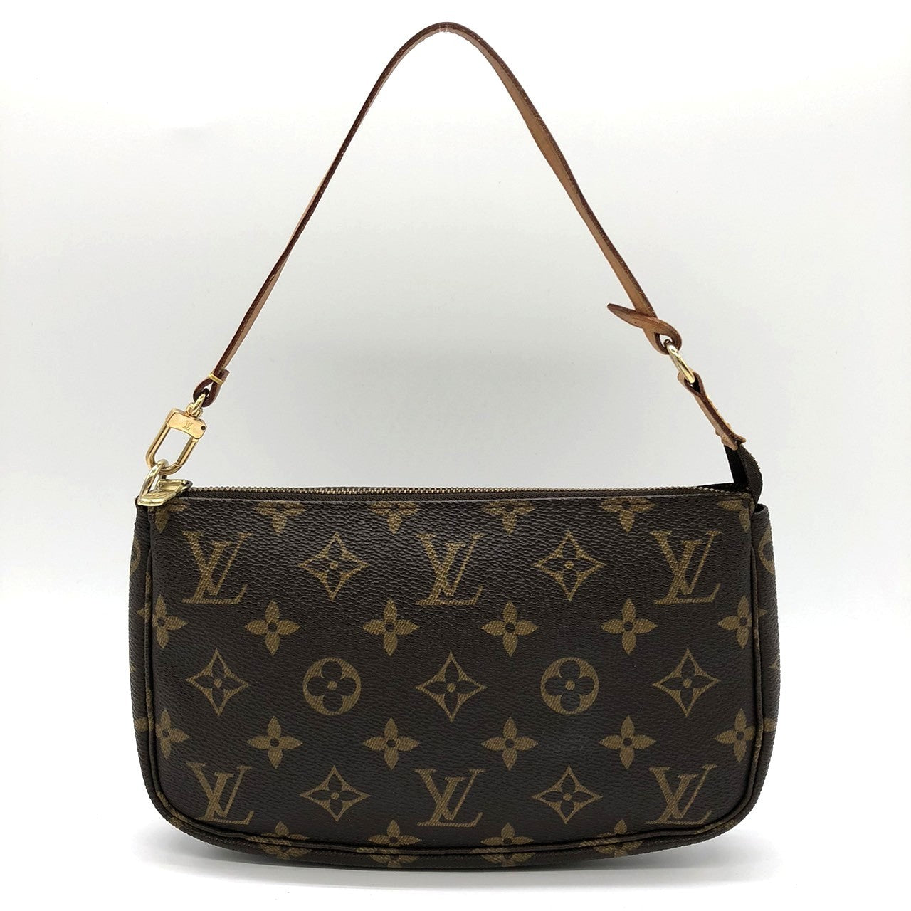 Louis Vuitton M51980 Pochette Accessoires Handbag in Brown Monogram Canvas/Leather