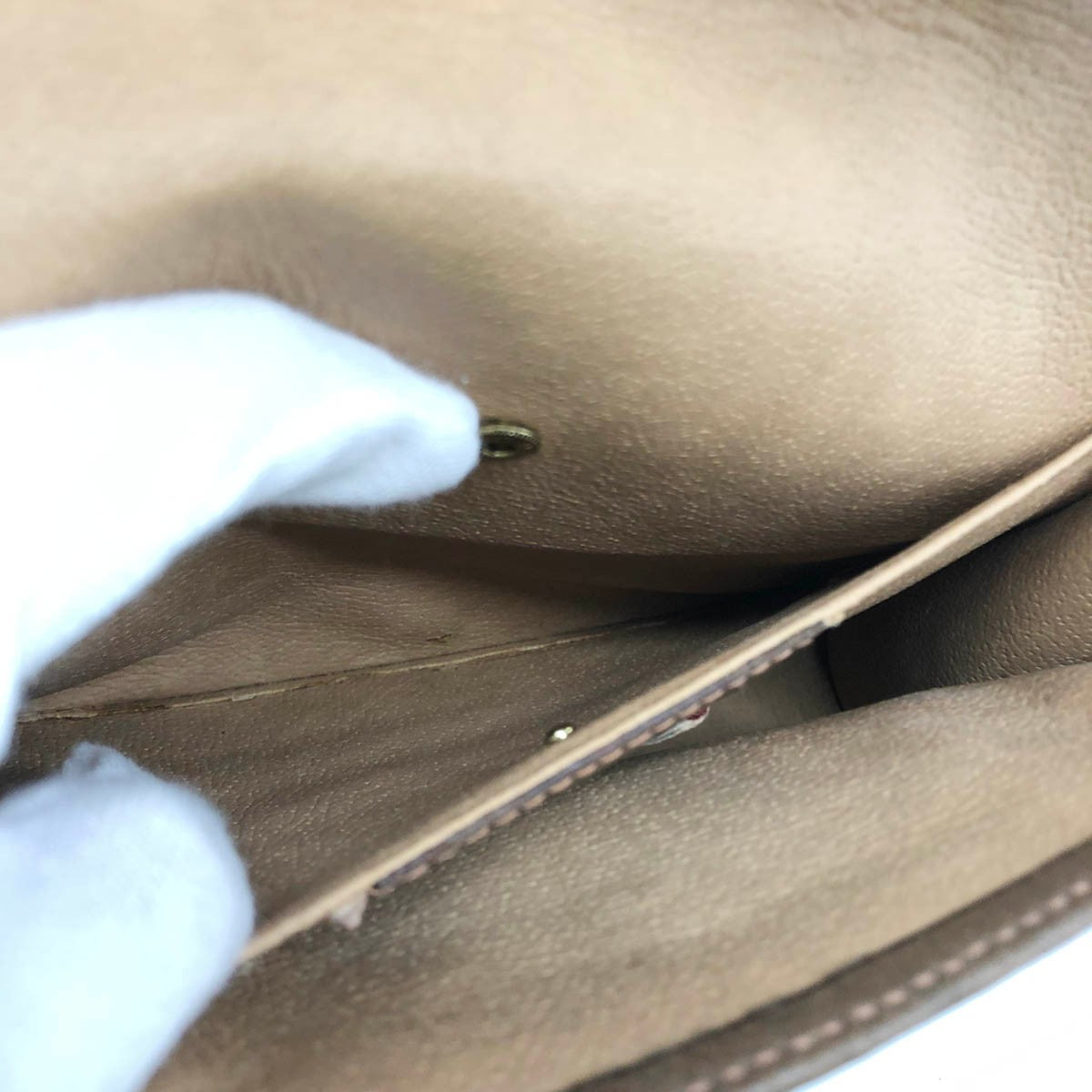 Gucci 89 01 030 clutch bag, old Gucci Sherry line, GG Supreme, brown