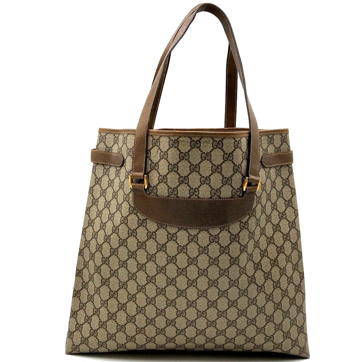 Gucci 39 02 061 Tote Bag in GG Supreme Canvas, Brown