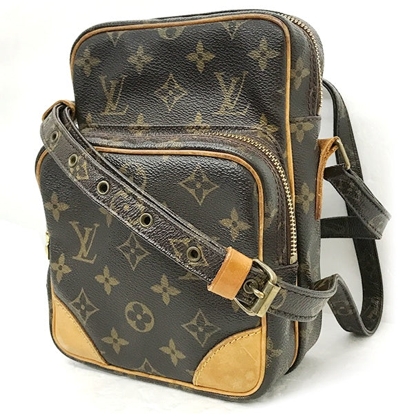Louis Vuitton M45236/Amazon Shoulder Bag, Crossbody Shoulder Bag, Monogram Canvas, Brown, LV