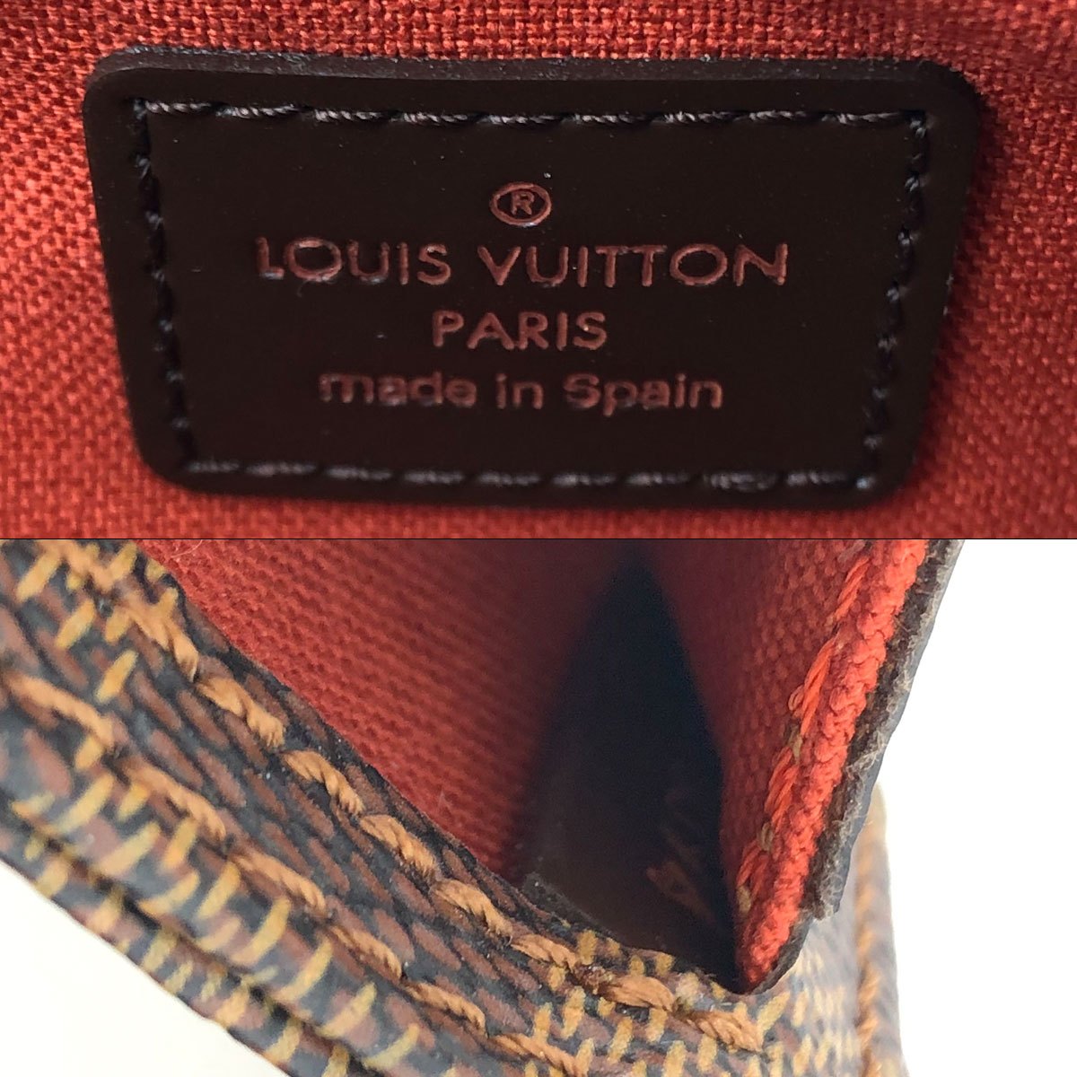 Louis Vuitton N51994 Geronimos Waist Bag, Damier Canvas/Nylon, Brown, Shoulder Bag, Gold Hardware, Unisex