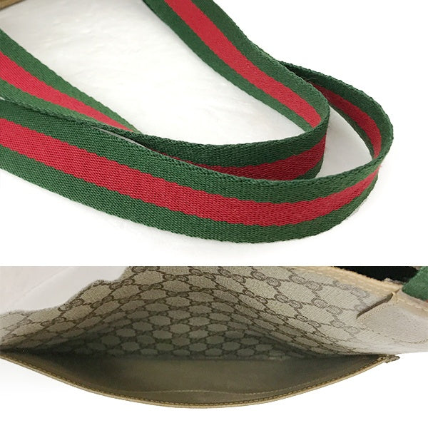 Gucci Tote Bag, Old Gucci Vintage Sherry Line GG Supreme 56/02