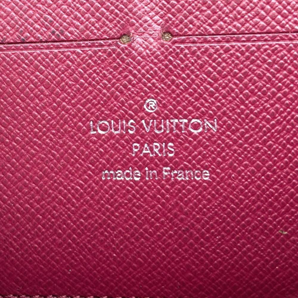 Louis Vuitton M60305 Zippy Wallet Long Wallet with Round Zipper, Fuchsia and Dark Pink Epi Leather