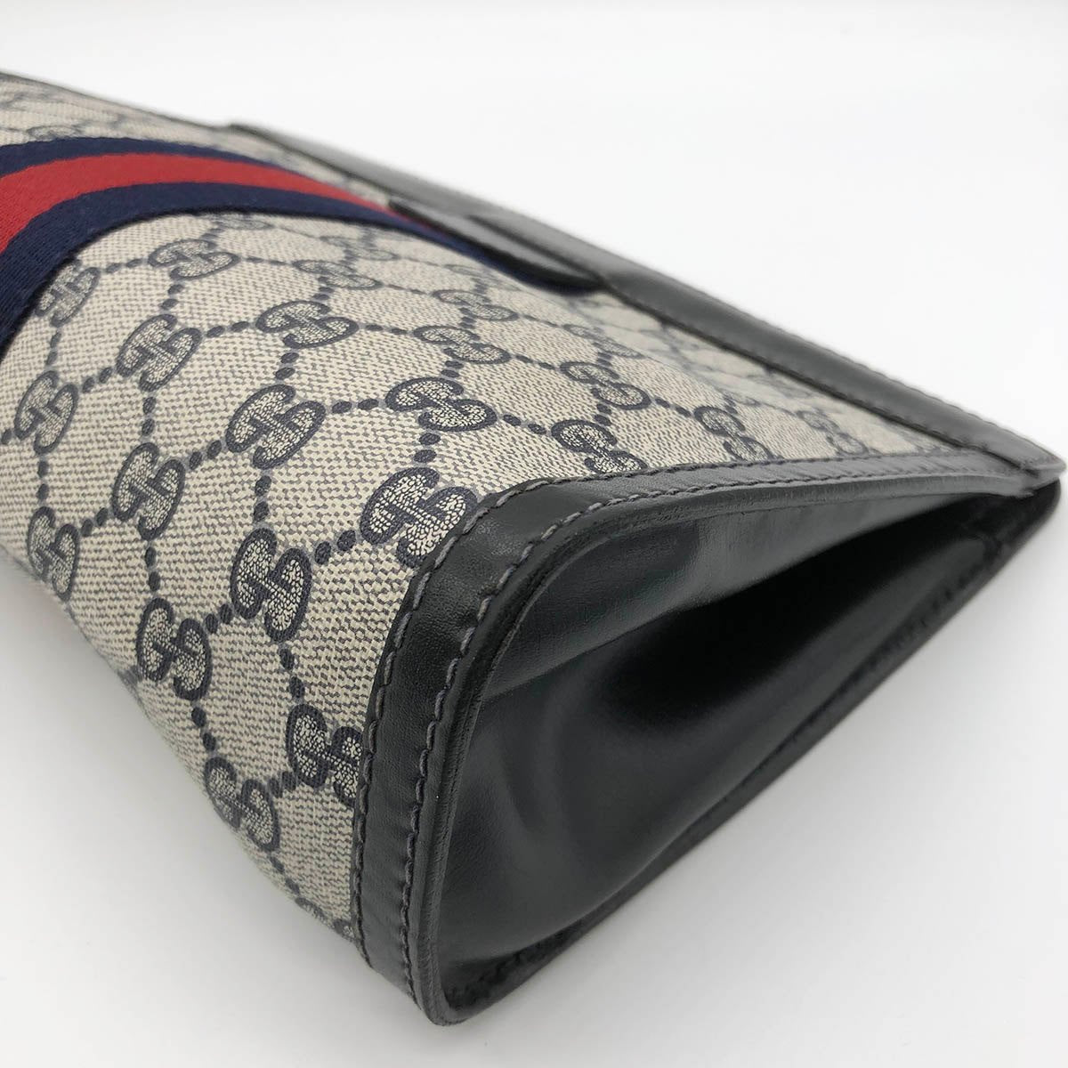 Gucci Perfume 38 Second Bag Clutch Bag Sherry Line GG Supreme Black