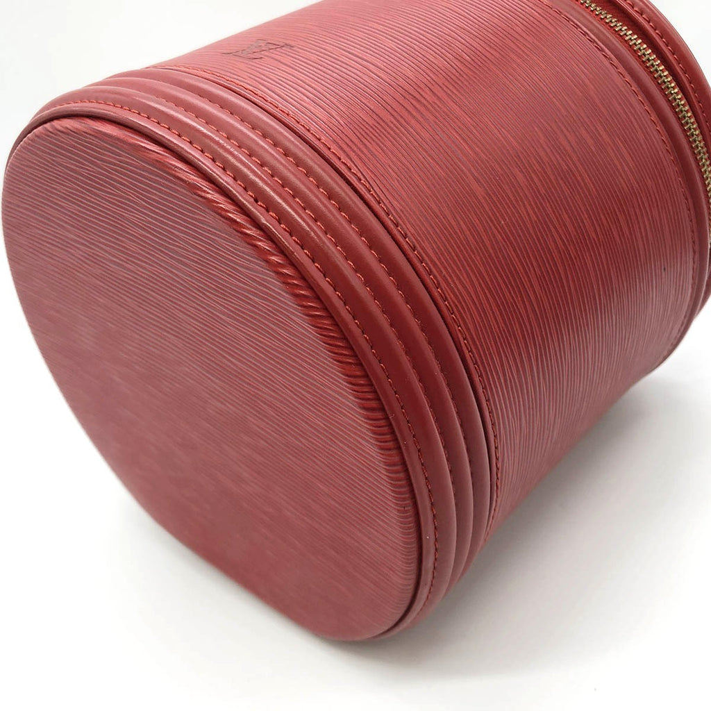 Louis Vuitton M48037 Cannes Epi Vanity Bag in Castilian Red