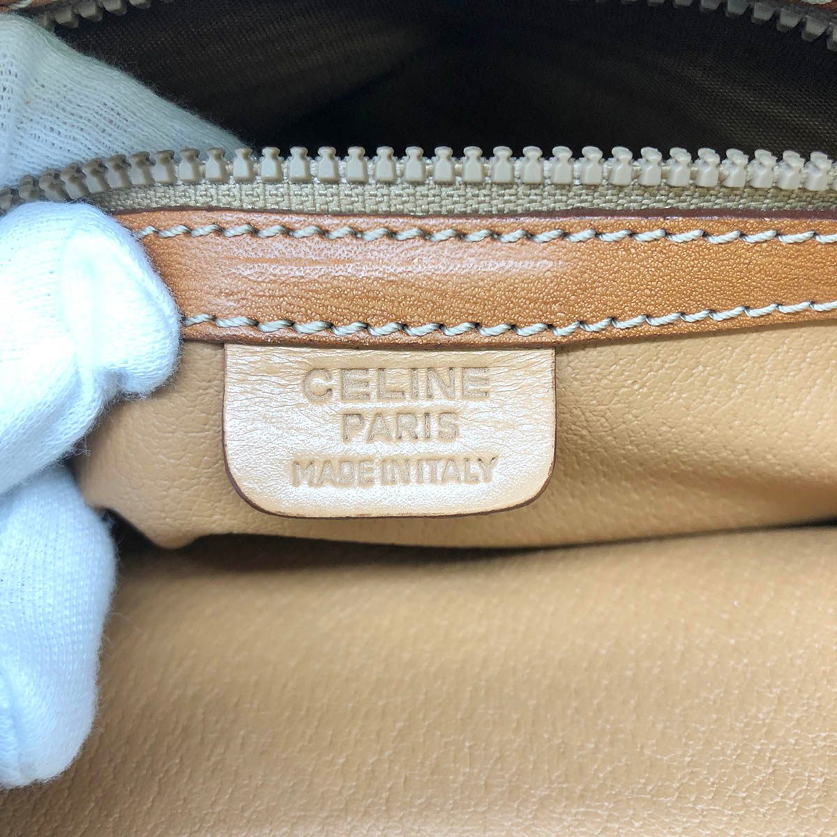 Celine M94 Handbag in Brown Macadam PVC