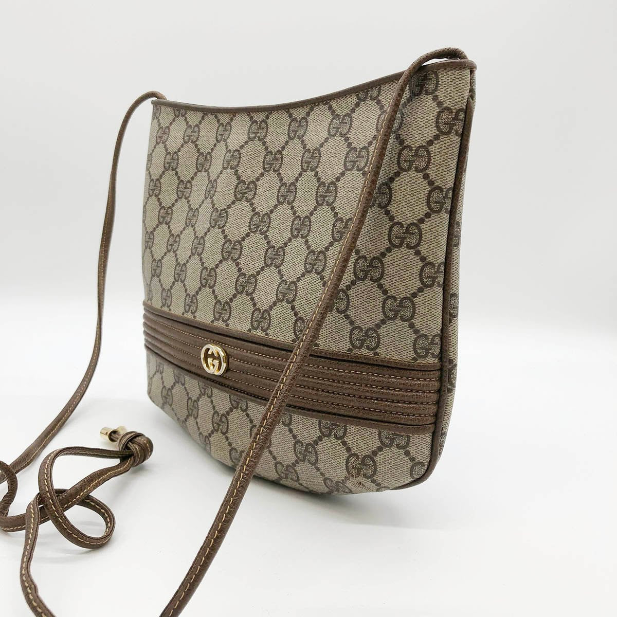 Gucci 30.01 Shoulder Bag, Old Gucci GG Supreme, Vintage, Beige