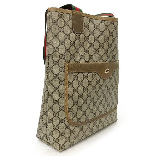 Gucci Tote Bag, Old Gucci Vintage Sherry Line GG Supreme 56/02