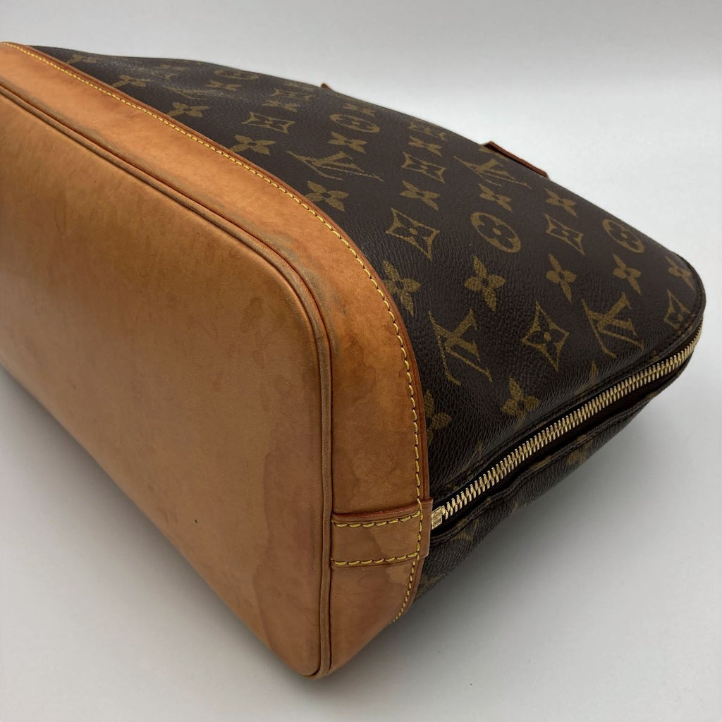 Louis Vuitton M51130 Alma Handbag Monogram Canvas Brown